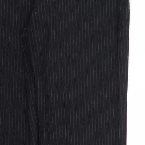 George Womens Black Striped  Trousers  Size 14 L30 in