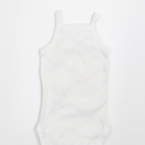 Zara Baby White   Basic Tank Size 0-3 Months