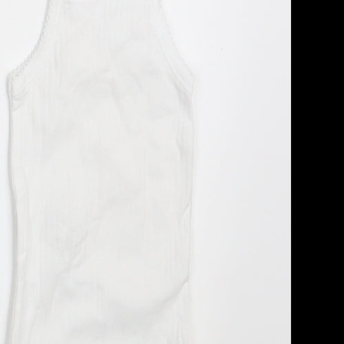 Zara Baby White   Basic Tank Size 0-3 Months