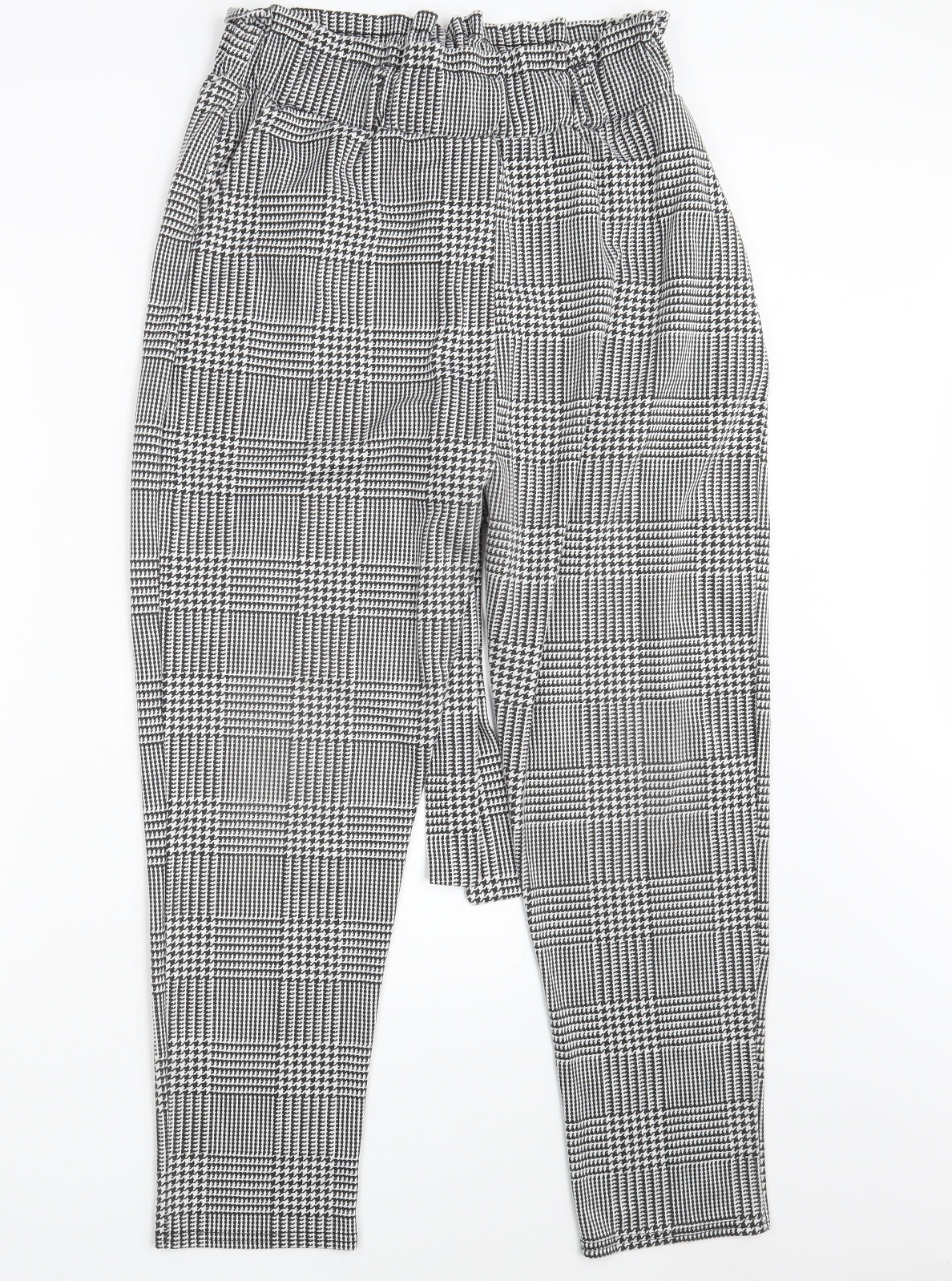 Spotted Womens Black Check  Dress Pants Trousers Size L L26 in