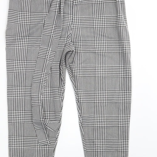 Spotted Womens Black Check  Dress Pants Trousers Size L L26 in