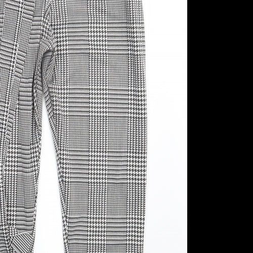 Spotted Womens Black Check  Dress Pants Trousers Size L L26 in