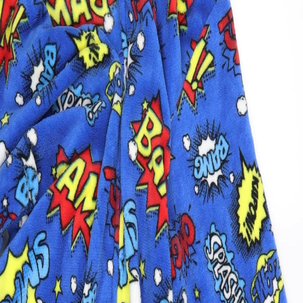 Peacocks Mens Blue Solid   One Piece Size M