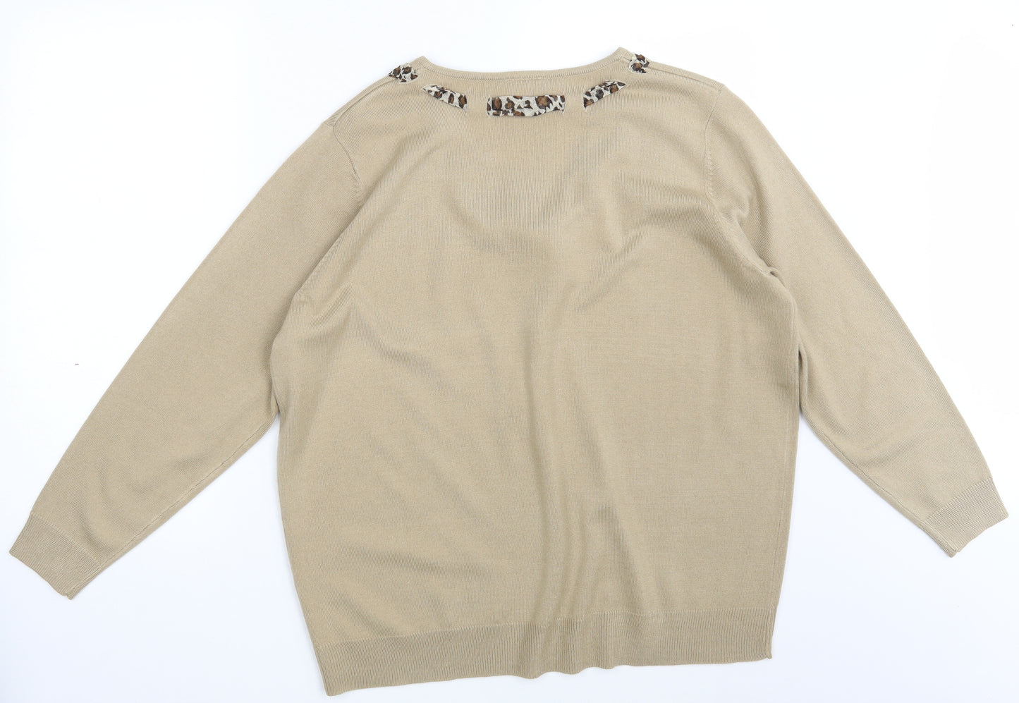 Wardrobe Womens Beige   Pullover Jumper Size 20