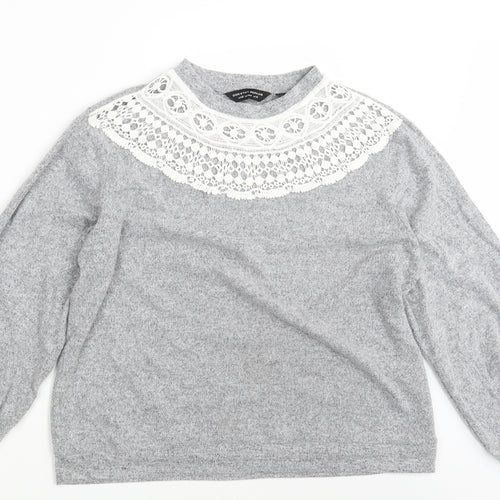 Dorothy Perkins Womens Grey   Pullover Jumper Size 16