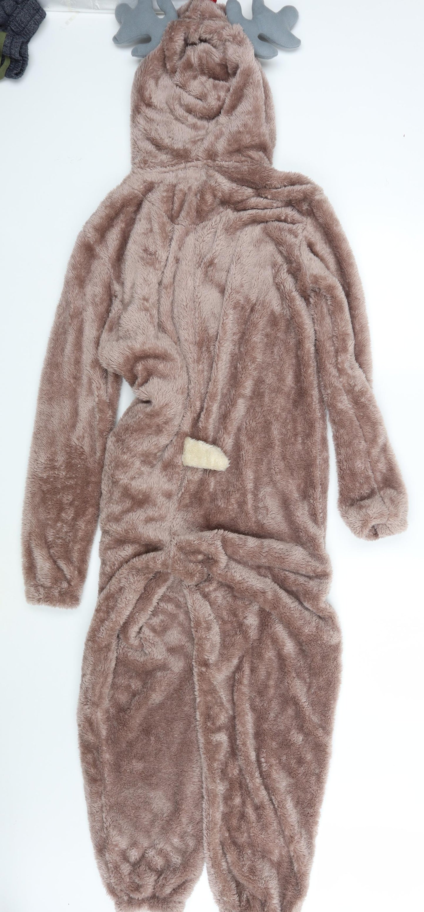 PRETTYLITTLETHING Womens Brown   Coverall One-Piece Size S L29 in - Reindeer