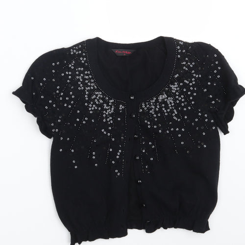 Miss Selfridge Womens Black   Cardigan Jumper Size 10