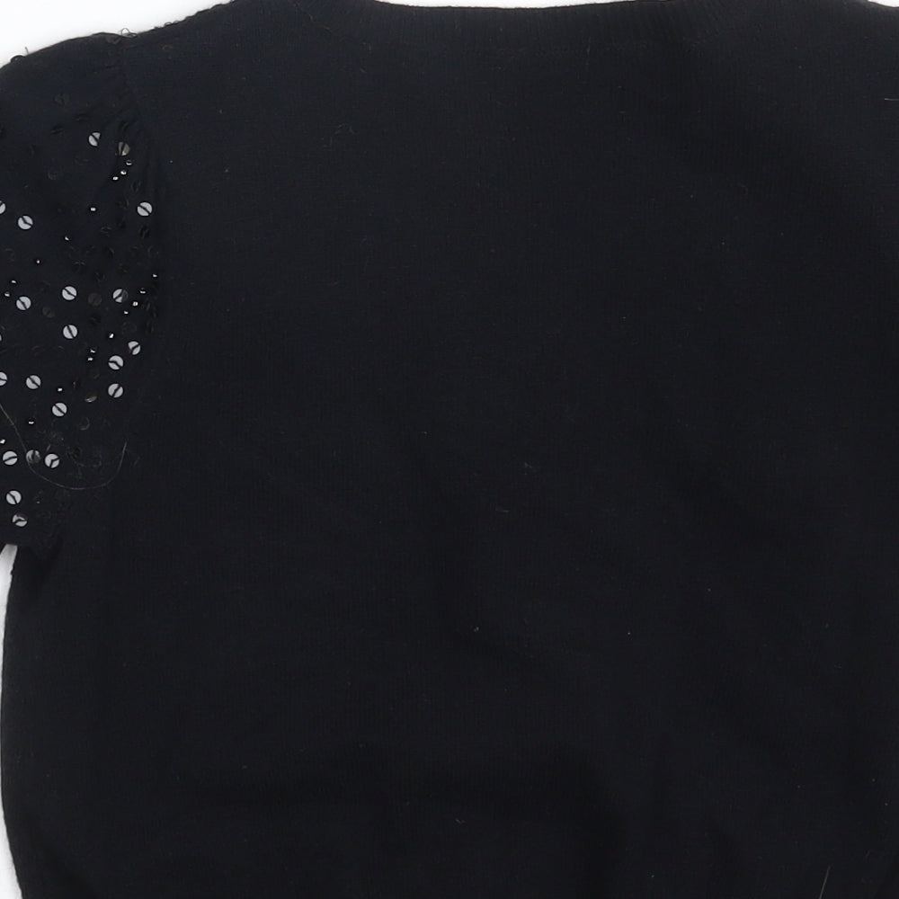 Miss Selfridge Womens Black   Cardigan Jumper Size 10