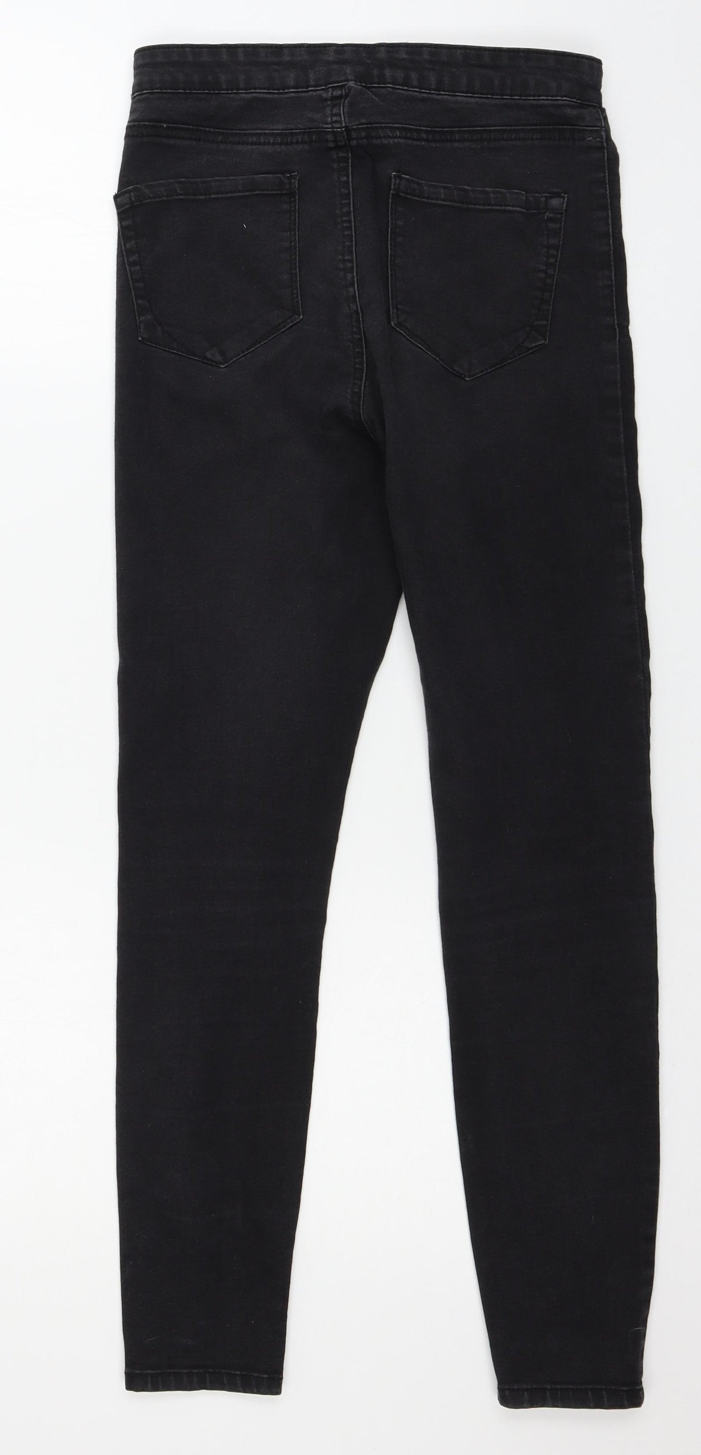 Denim & Co. Womens Grey  Denim Skinny Jeans Size 10 L27 in