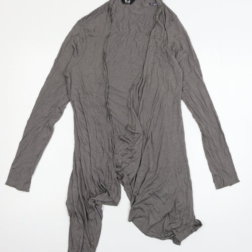 k&d Womens Grey  Jersey Cardigan Jumper Size 12