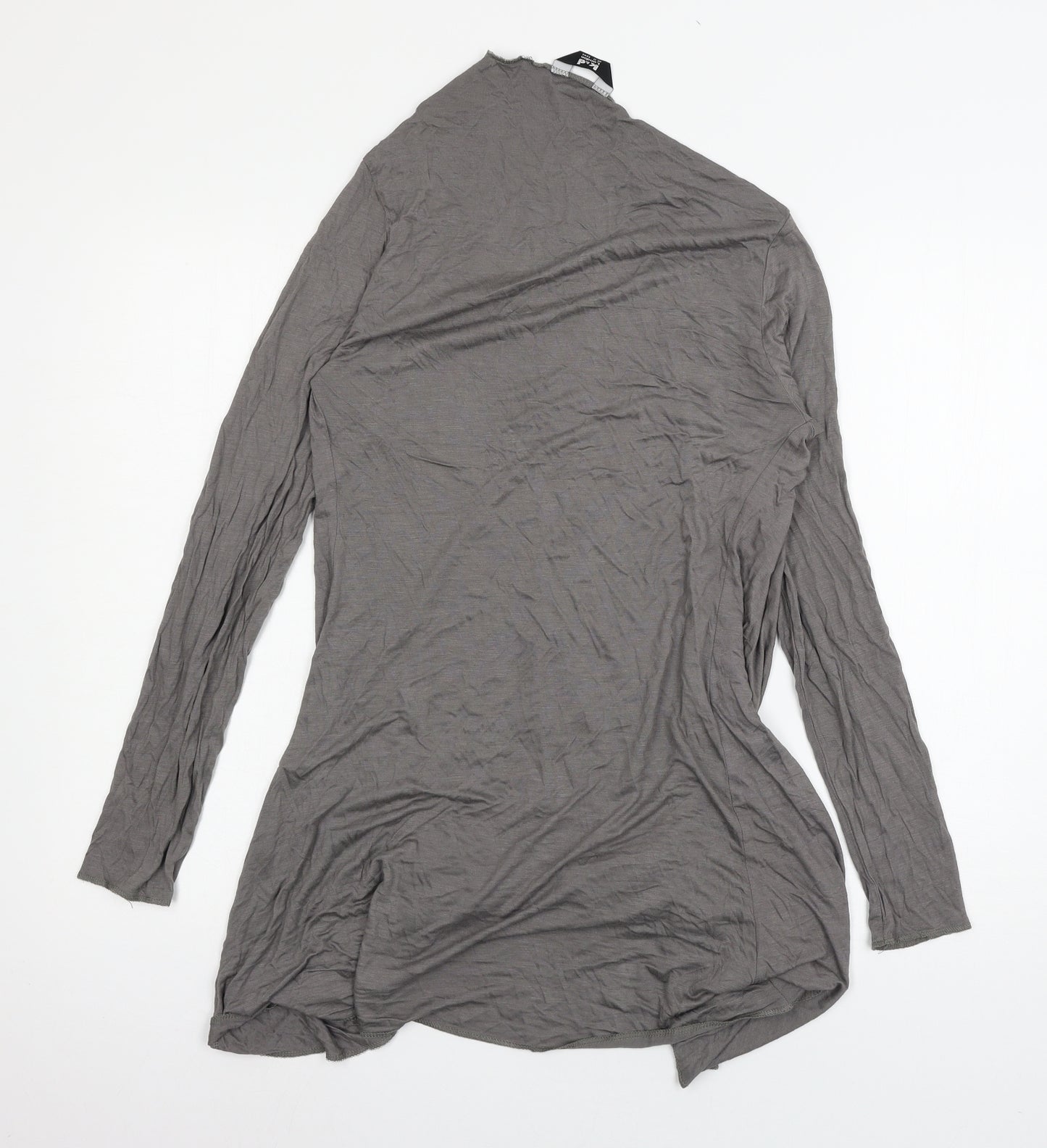 k&d Womens Grey  Jersey Cardigan Jumper Size 12