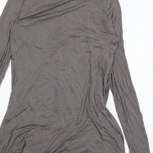 k&d Womens Grey  Jersey Cardigan Jumper Size 12