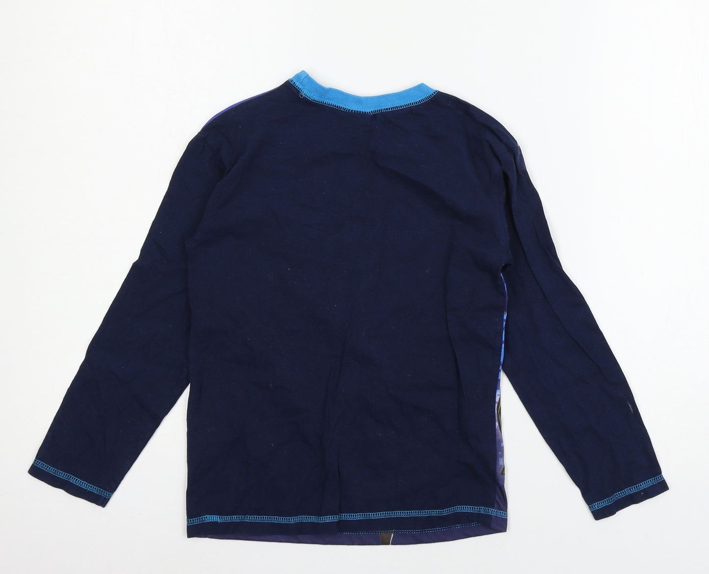 Avenger Boys Blue Geometric Jersey  Pyjama Top Size 7-8 Years