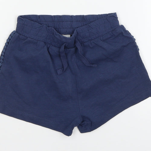 TU Girls Blue  Jersey Sweat Shorts Size 7 Years