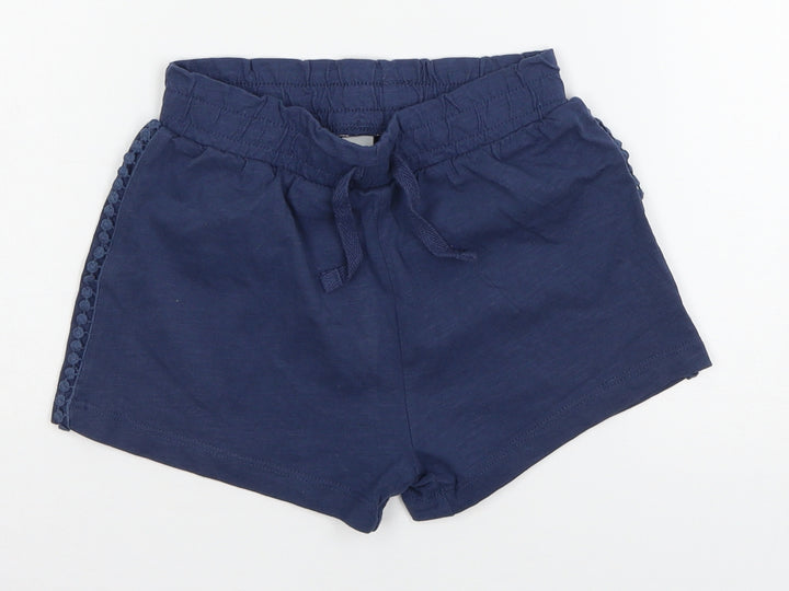 TU Girls Blue  Jersey Sweat Shorts Size 7 Years