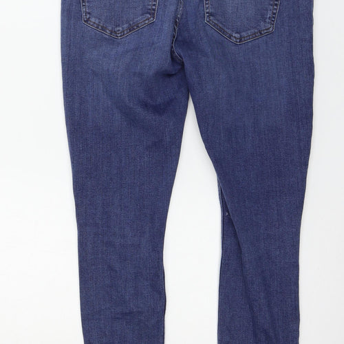 Topshop Womens Blue  Denim Skinny Jeans Size 32 in L25 in