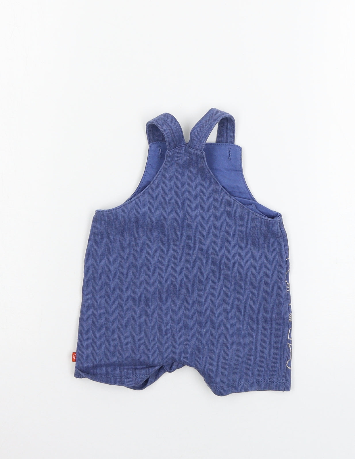 Nutmeg Boys Blue  Jersey Dungaree One-Piece Size 3-6 Months