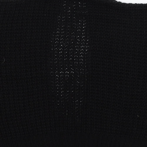TU Womens Black  Knit Cardigan Jumper Size 12