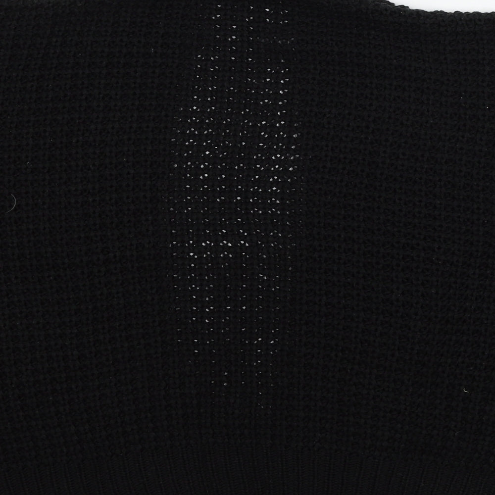 TU Womens Black  Knit Cardigan Jumper Size 12
