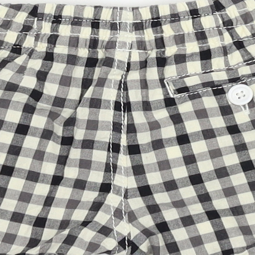 Gap Boys Ivory Check  Cropped Trousers Size 3-6 Months