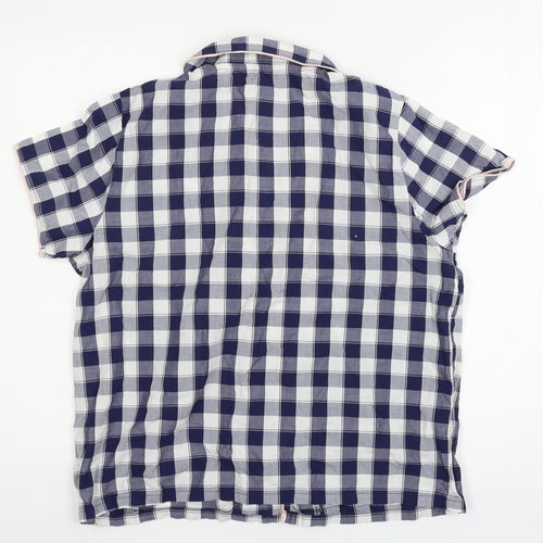 George Womens Blue Check  Top Pyjama Pants Size 8