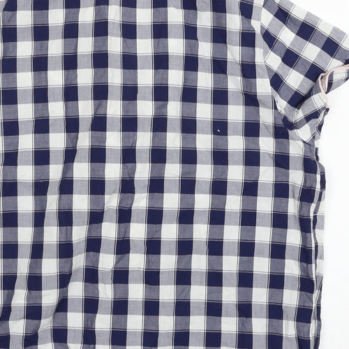 George Womens Blue Check  Top Pyjama Pants Size 8