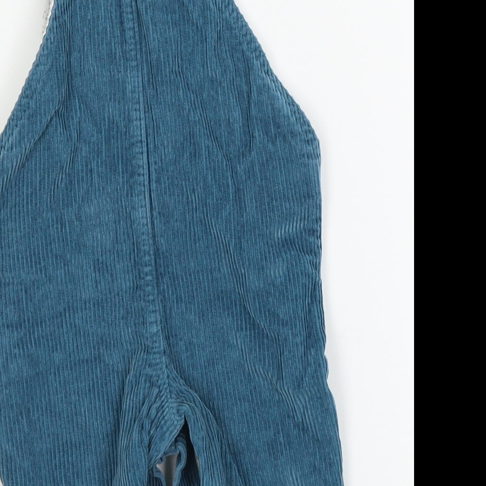 Marks and Spencer Baby Blue  Corduroy Dungaree One-Piece Size 0-3 Months
