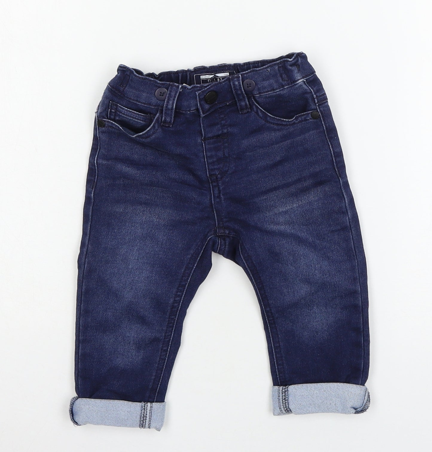 NEXT Boys Blue  Denim Capri Jeans Size 12-18 Months