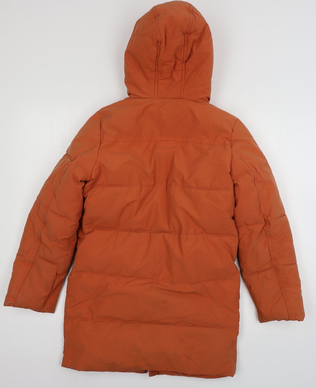 Joules Girls Orange   Parka Coat Size 11-12 Years