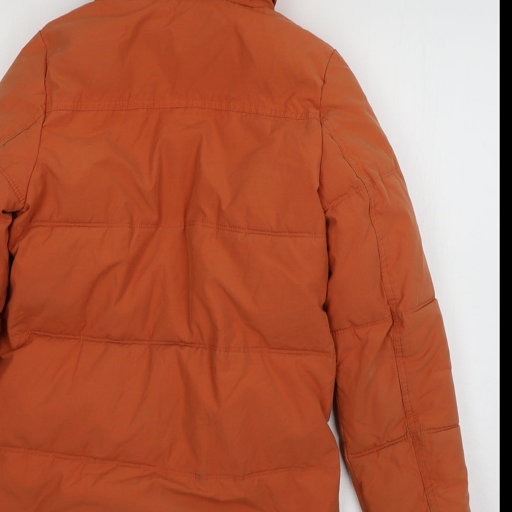 Joules Girls Orange   Parka Coat Size 11-12 Years