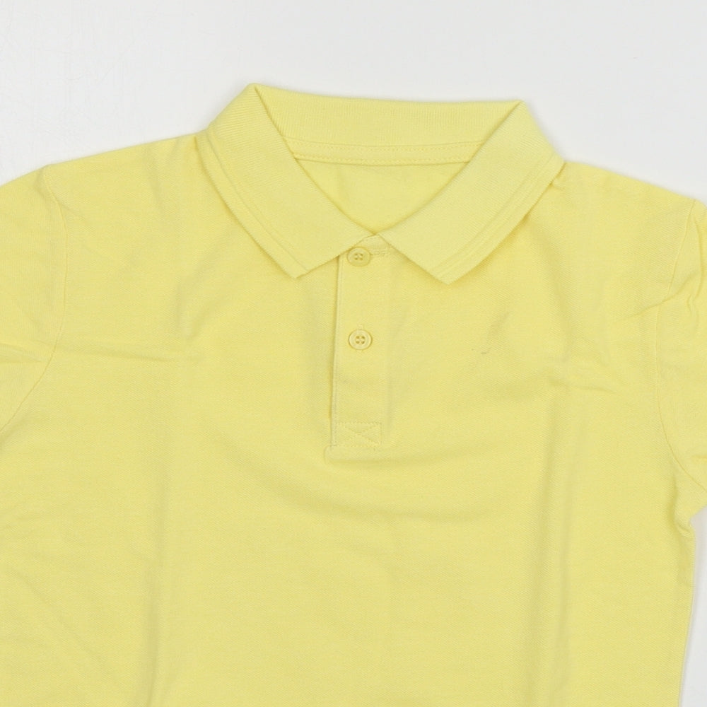 Nutmeg Girls Yellow  Jersey Basic T-Shirt Size 8-9 Years