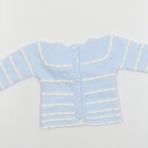 VB Boys Black Striped Knit Pullover Jumper Size 0-3 Months