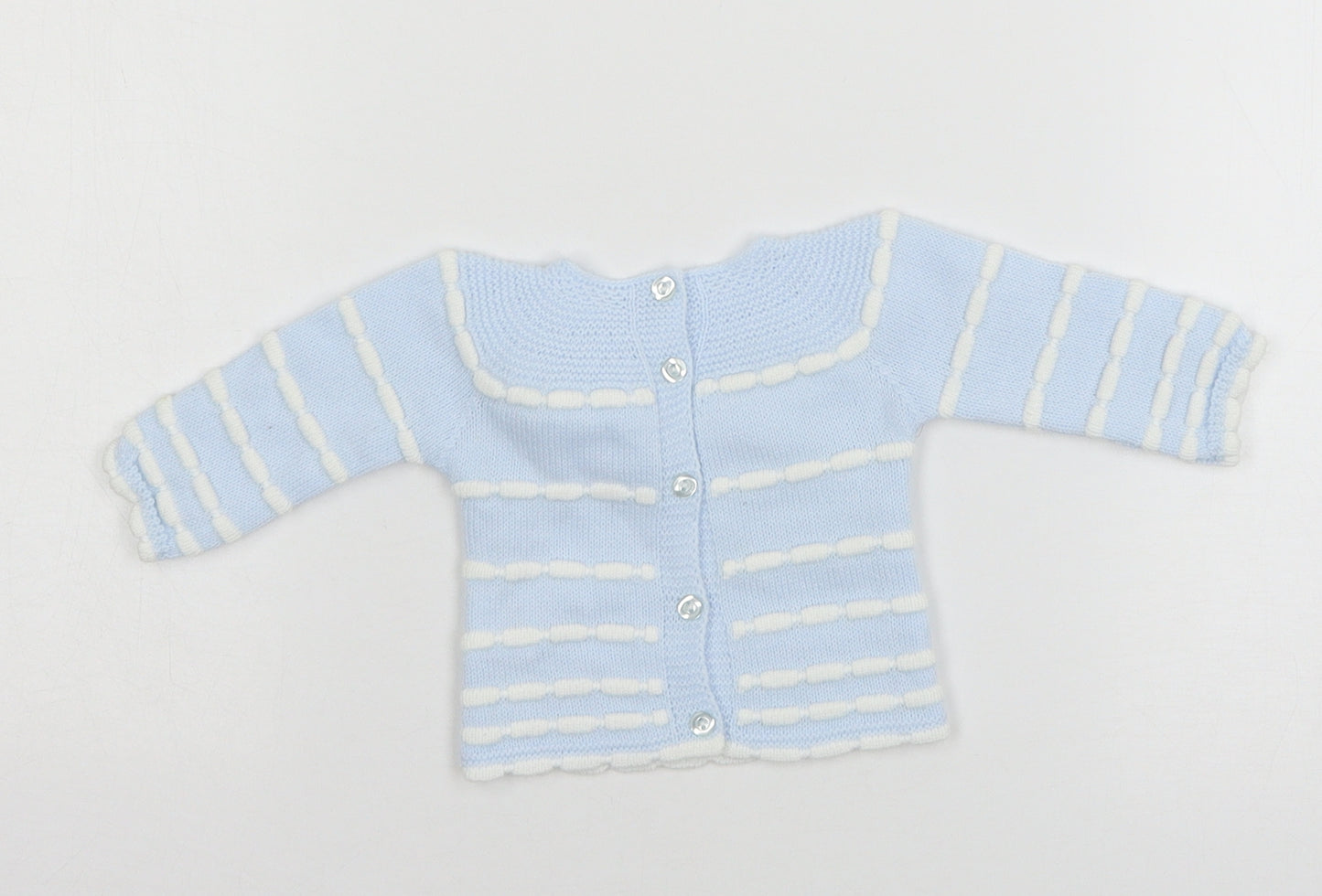 VB Boys Black Striped Knit Pullover Jumper Size 0-3 Months