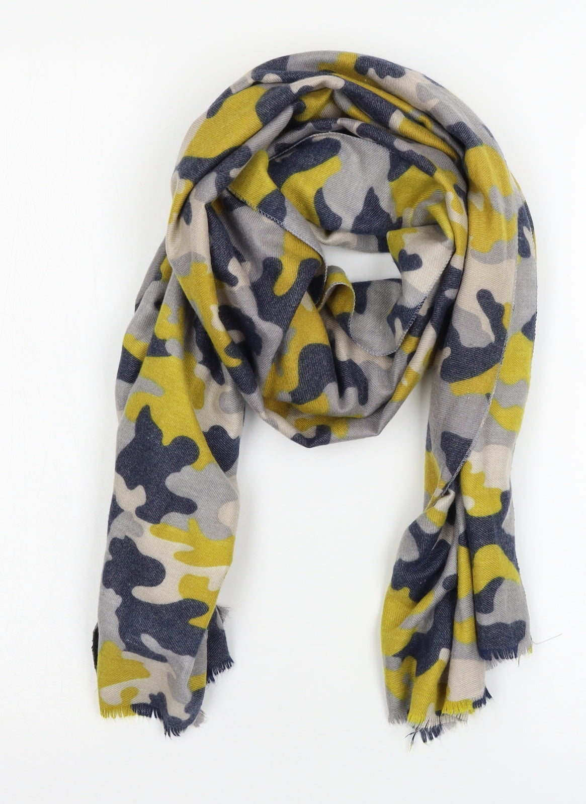Preworn Womens Multicoloured Camouflage Knit  Scarf