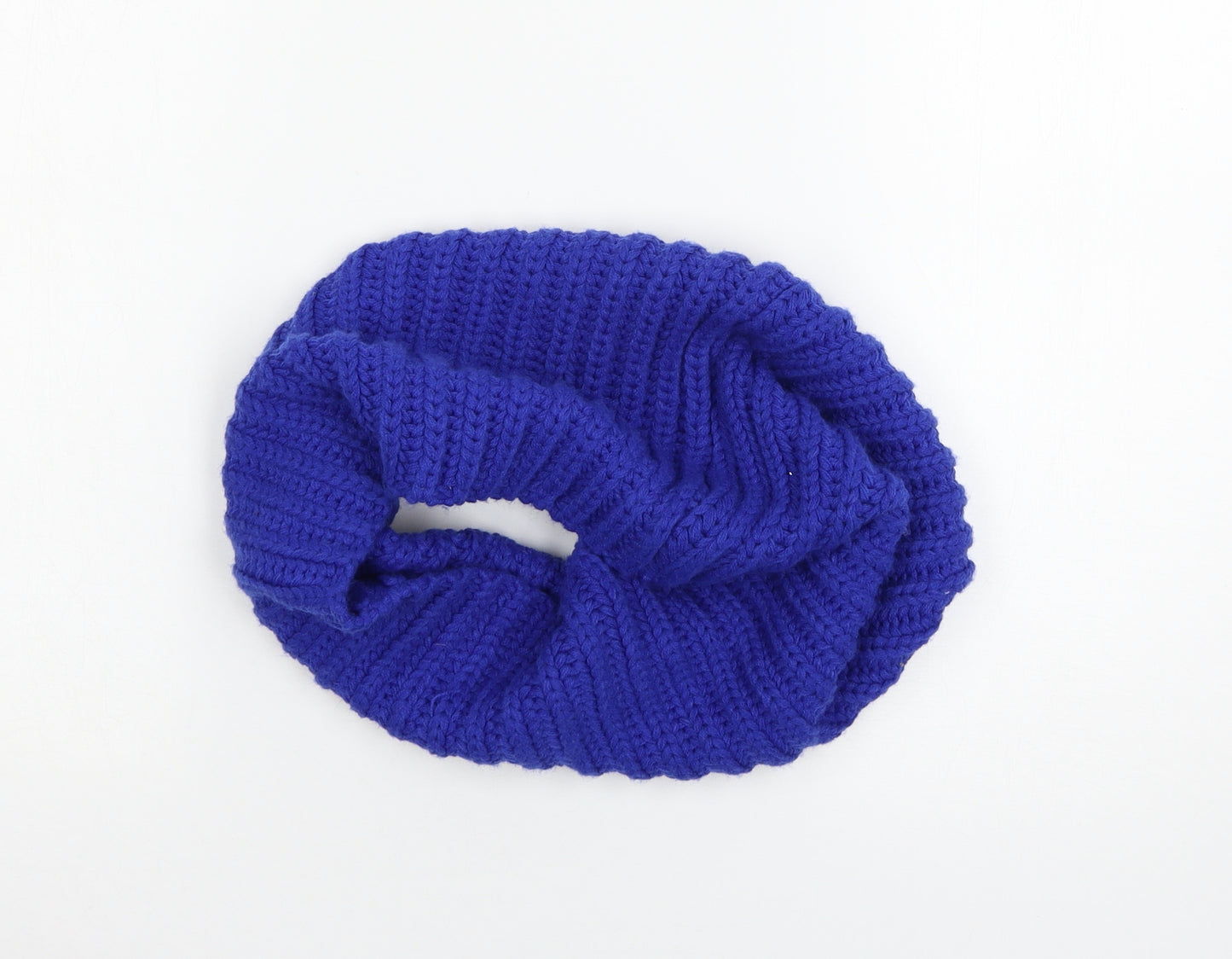 Preworn Womens Blue  Knit  Scarf   - Snood