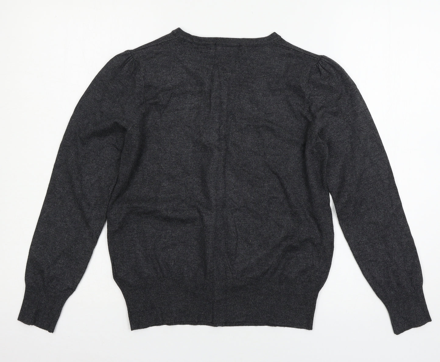 Marks and Spencer Womens Grey  Knit Cardigan Jumper Size 14