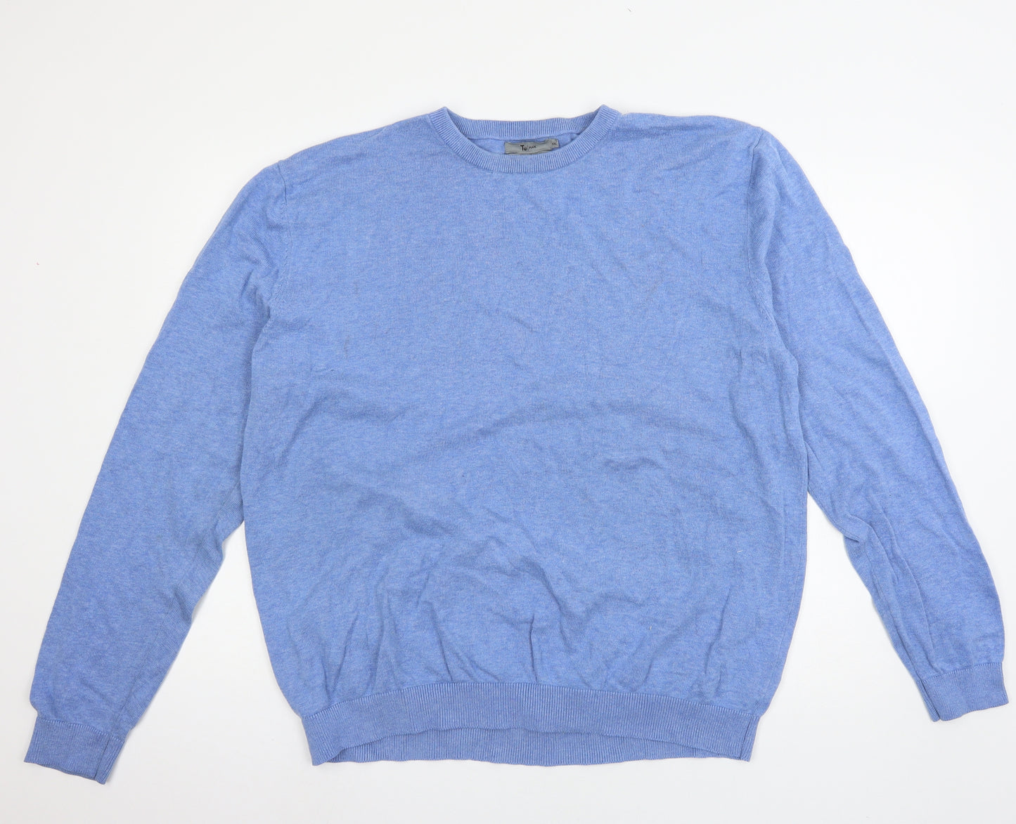 TU Mens Blue  Knit Pullover Jumper Size 2XL