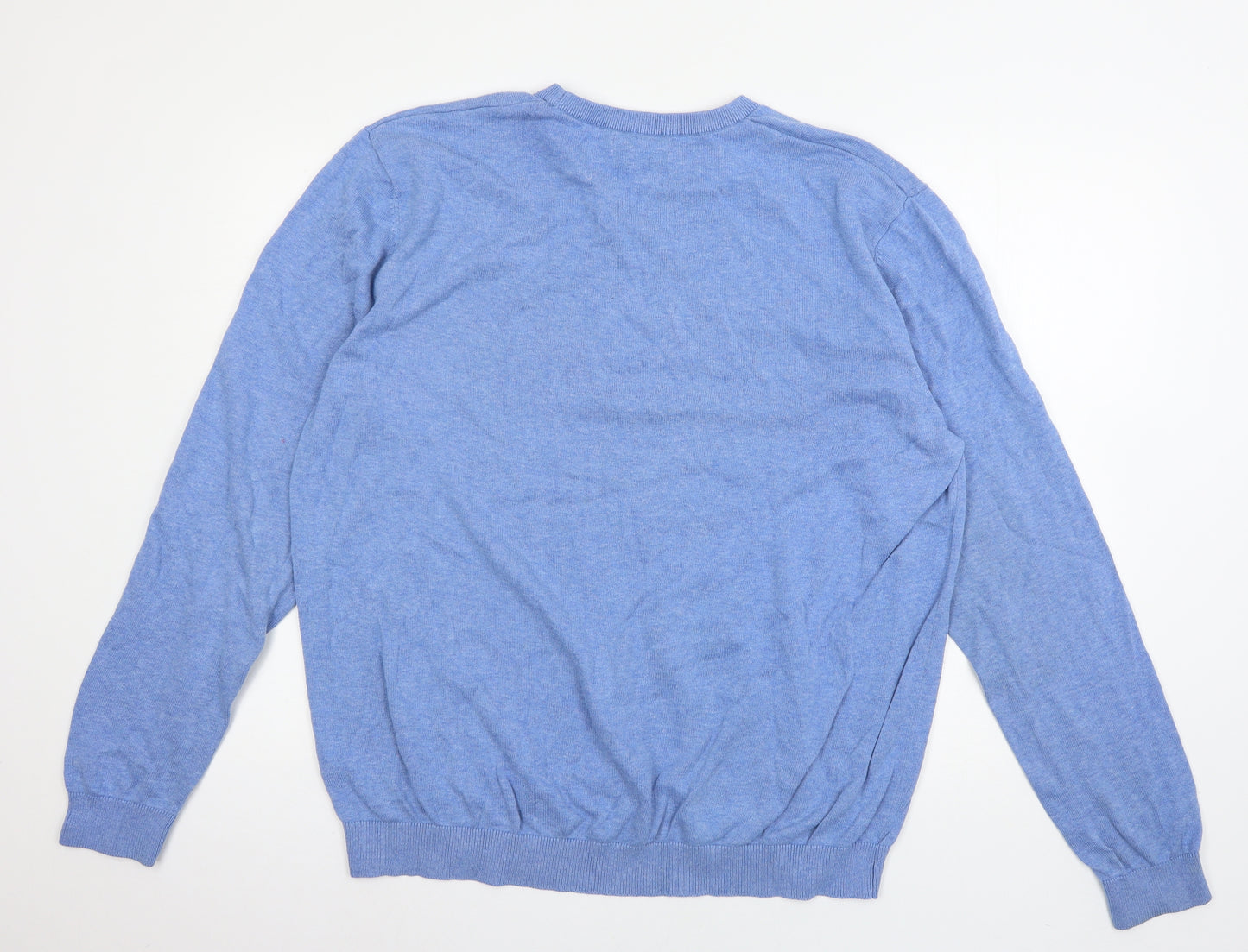 TU Mens Blue  Knit Pullover Jumper Size 2XL