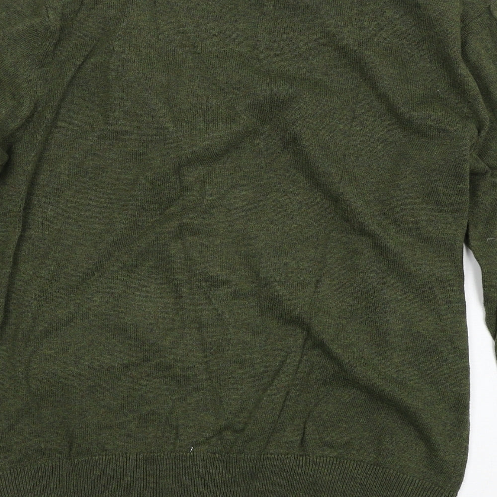 H&M Womens Green  Knit Cardigan Jumper Size M