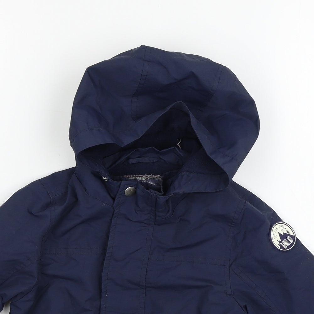 F&F Girls Blue   Basic Coat Jacket Size 2-3 Years