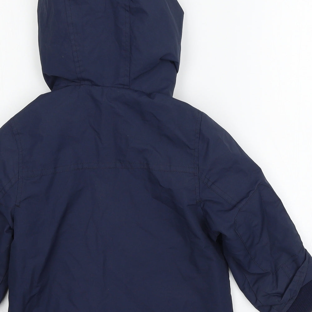 F&F Girls Blue   Basic Coat Jacket Size 2-3 Years
