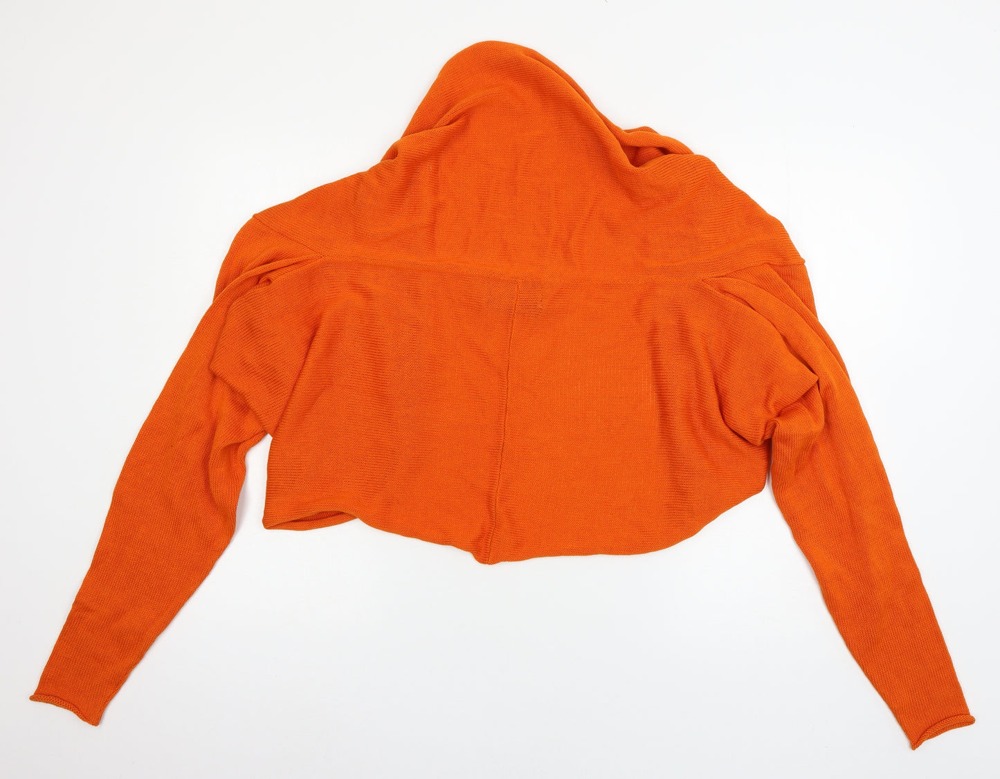 Claire Womens Orange  Knit Cardigan Jumper Size 8