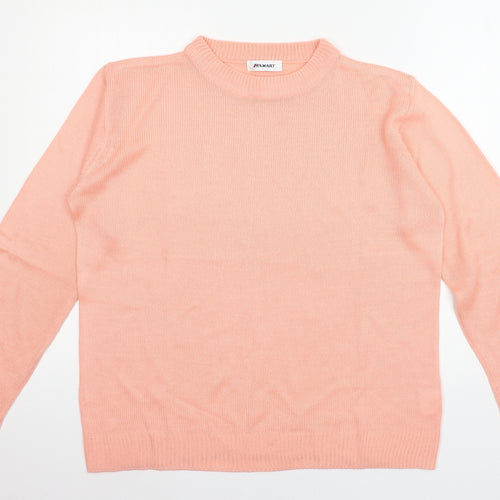 Damart Womens Orange  Knit Pullover Jumper Size 12