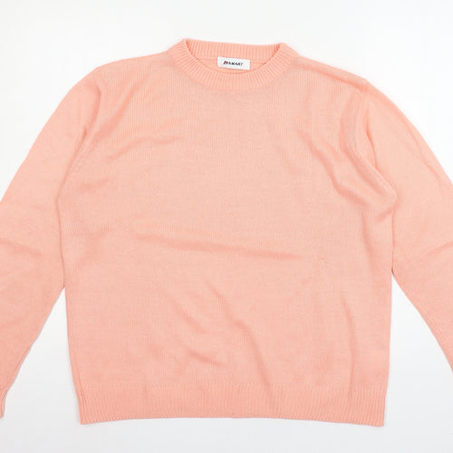 Damart Womens Orange  Knit Pullover Jumper Size 12