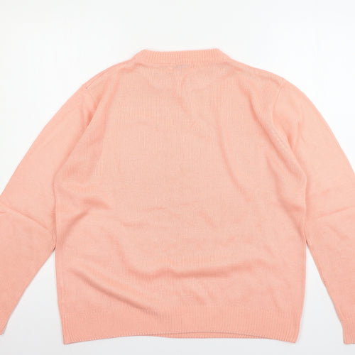 Damart Womens Orange  Knit Pullover Jumper Size 12