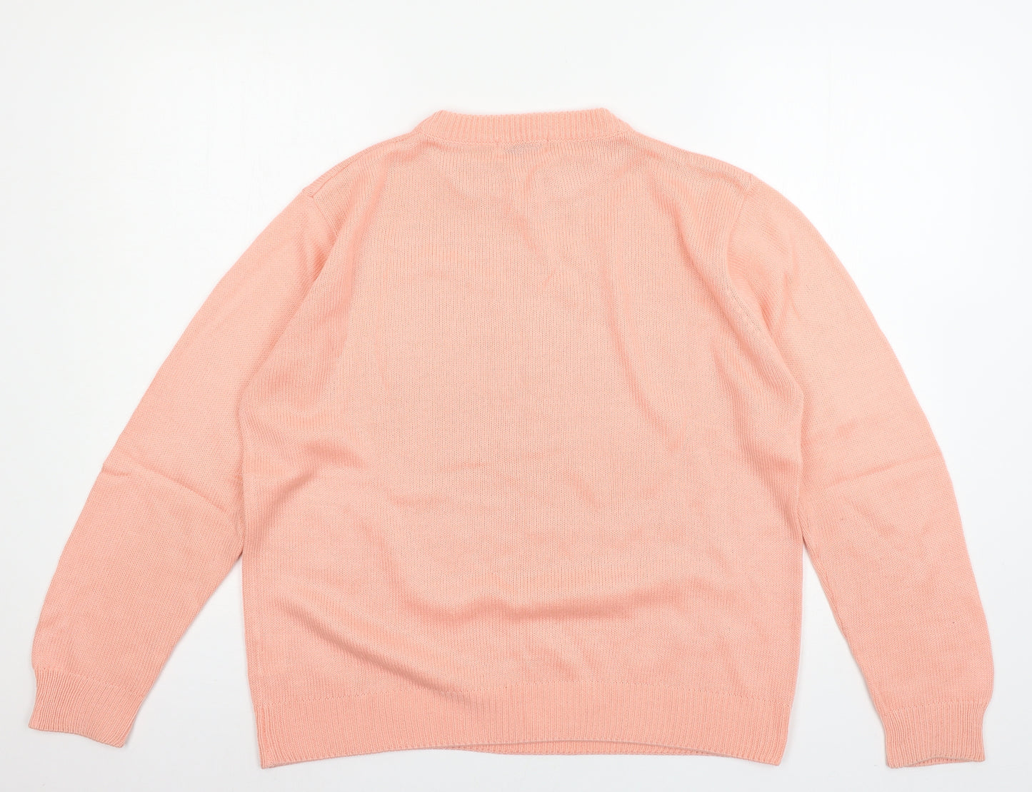 Damart Womens Orange  Knit Pullover Jumper Size 12