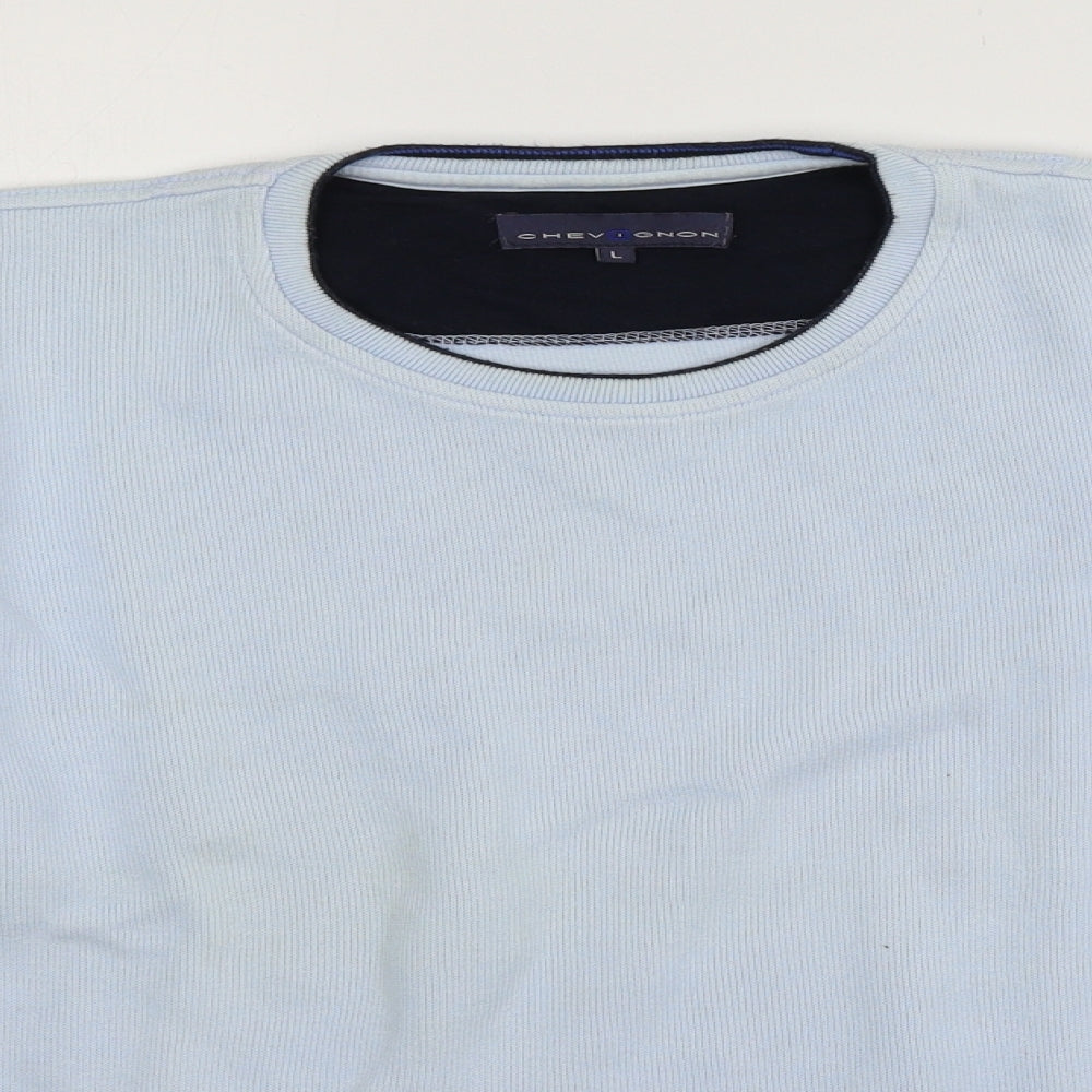 Chevignon Mens Black  Jersey  T-Shirt Size L