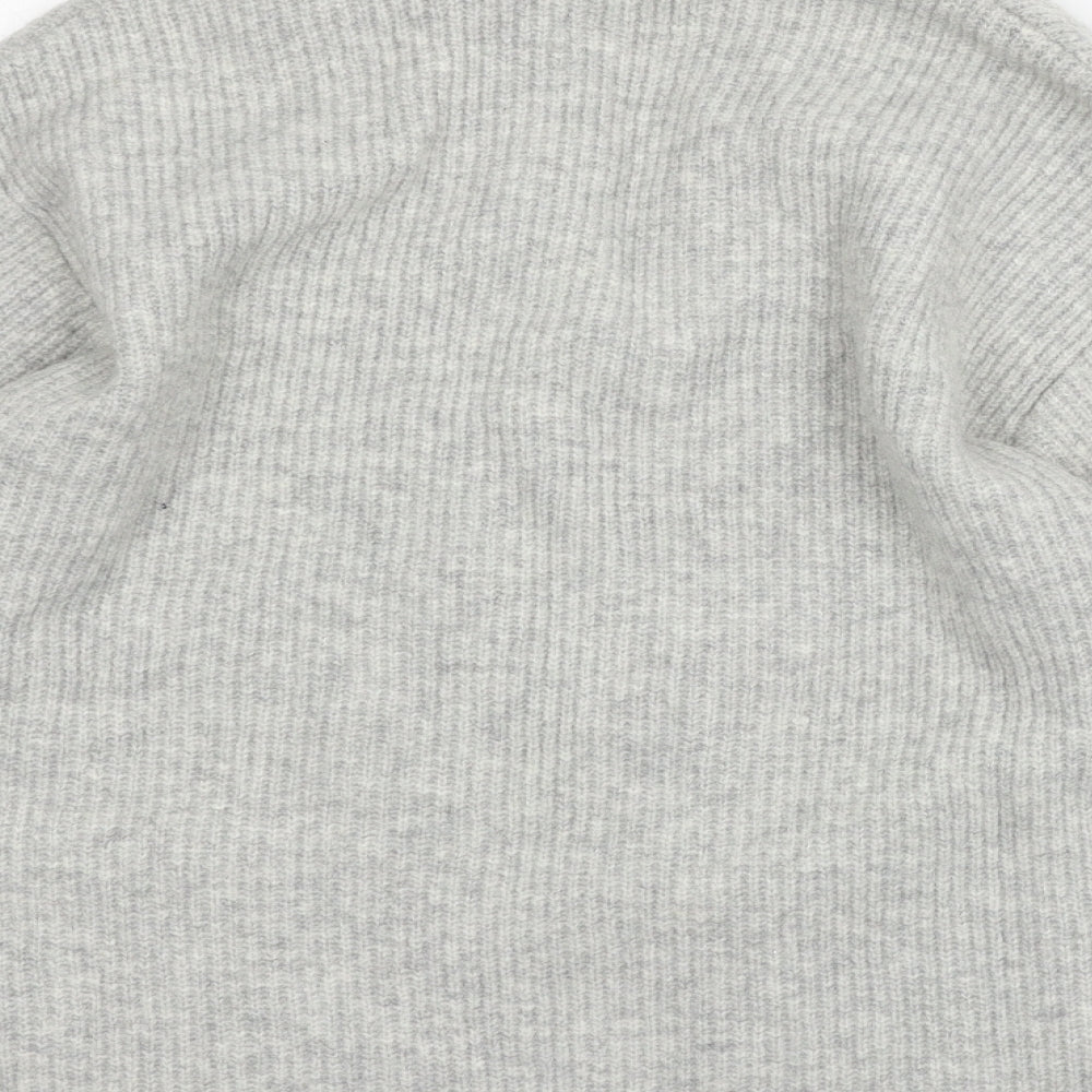 H&M Womens Grey  Knit Cardigan Jumper Size M