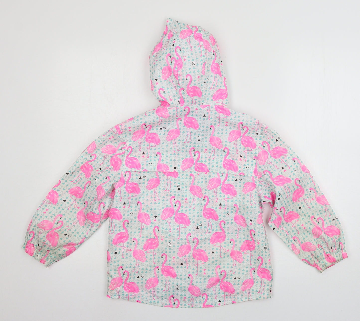 TU Girls White Geometric  Jacket  Size 5-6 Years