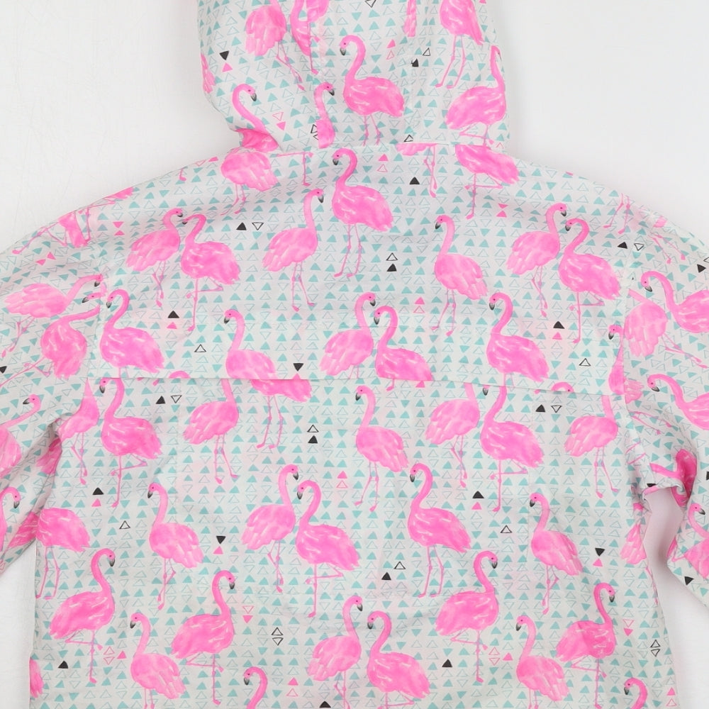 TU Girls White Geometric  Jacket  Size 5-6 Years